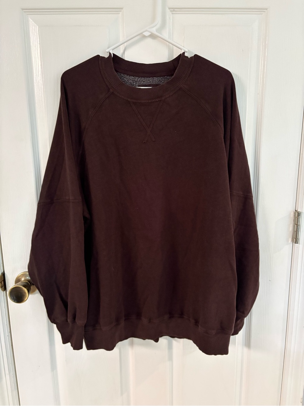 new aerie Crewneck Sweatshirt - Chocolate Brown